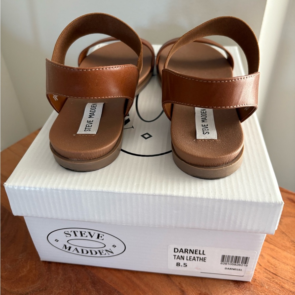 Steve Madden Tan Brown Women's Darnell Sandals - Picture 3 of 6